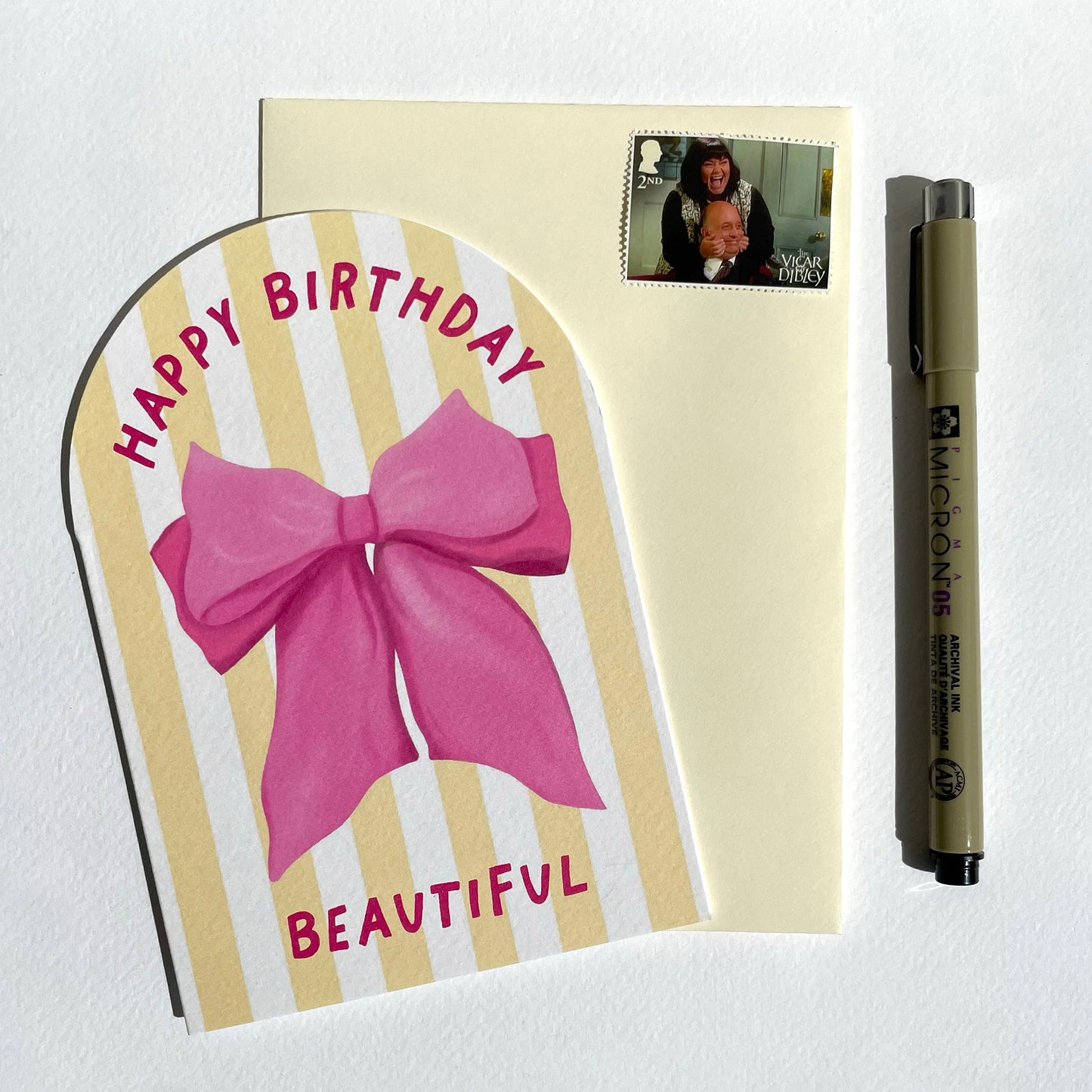 Elegant Bow Bday Card