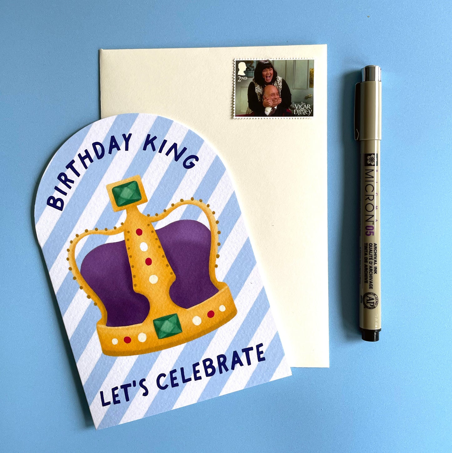 Elegant King Bday Card