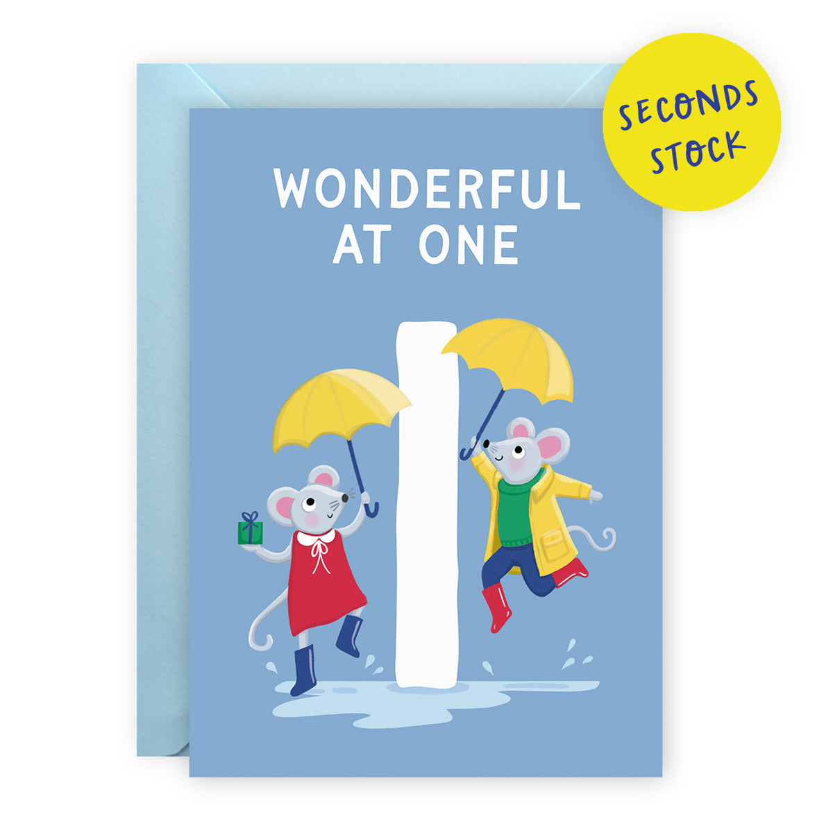 SECONDS: Age 1 Birthday Card