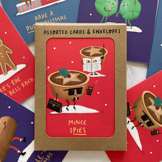 Funny Christmas 6 Card Set