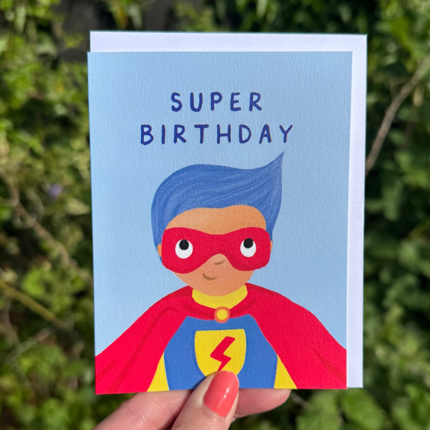 Mini Card - Superhero Birthday Card
