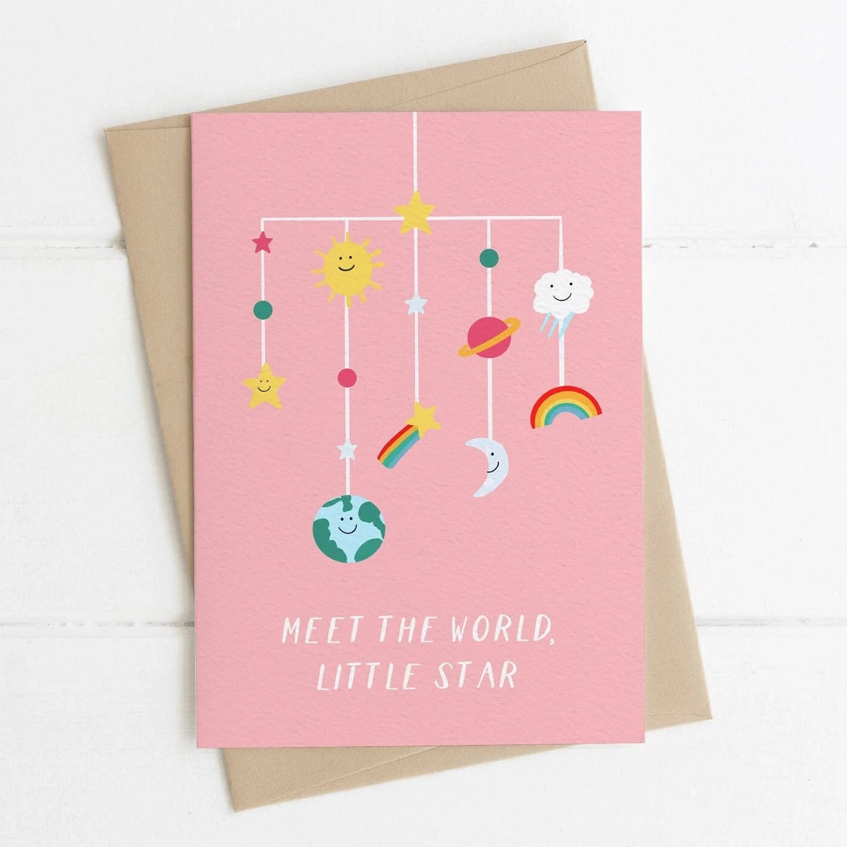 Pink New Baby Card