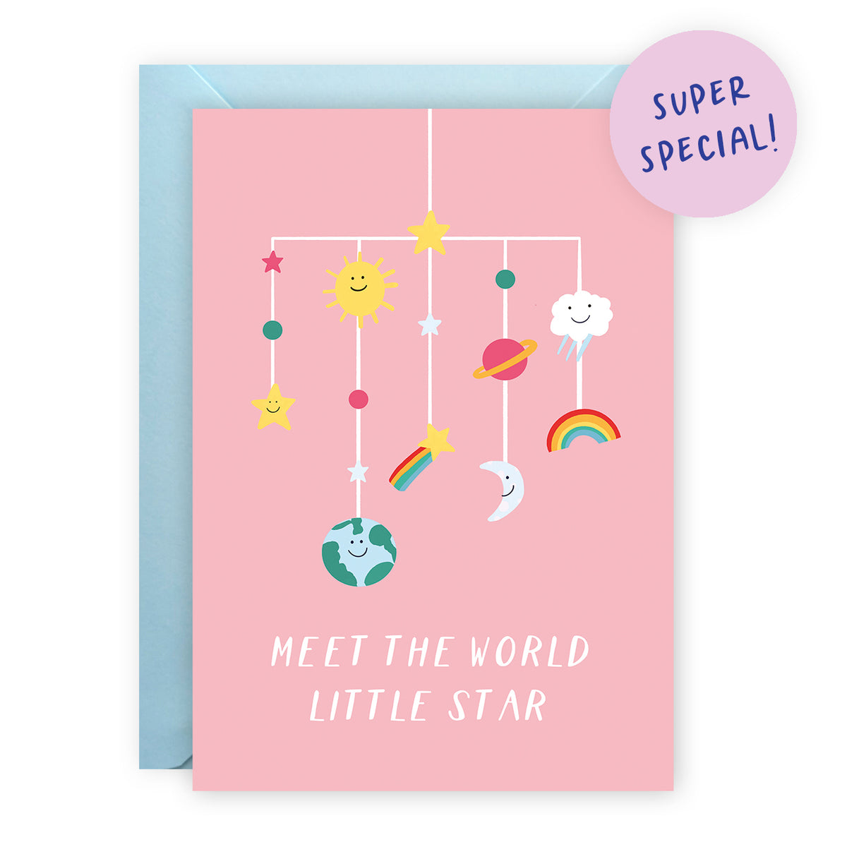 SUPER SPECIAL: Pink New Baby Card