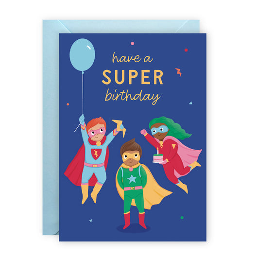 Superhero Birthday Card