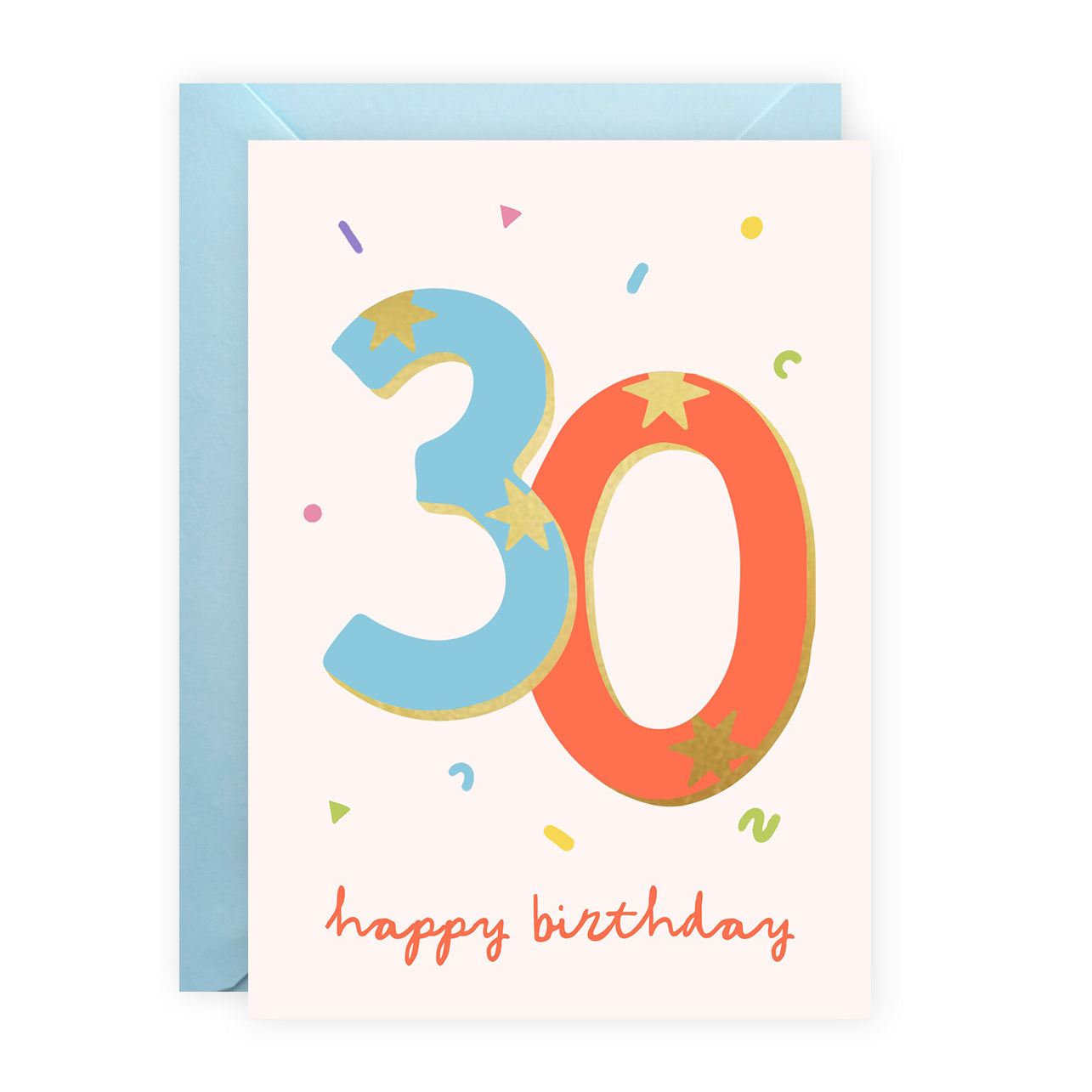 Age 30 Shiny Foil Card