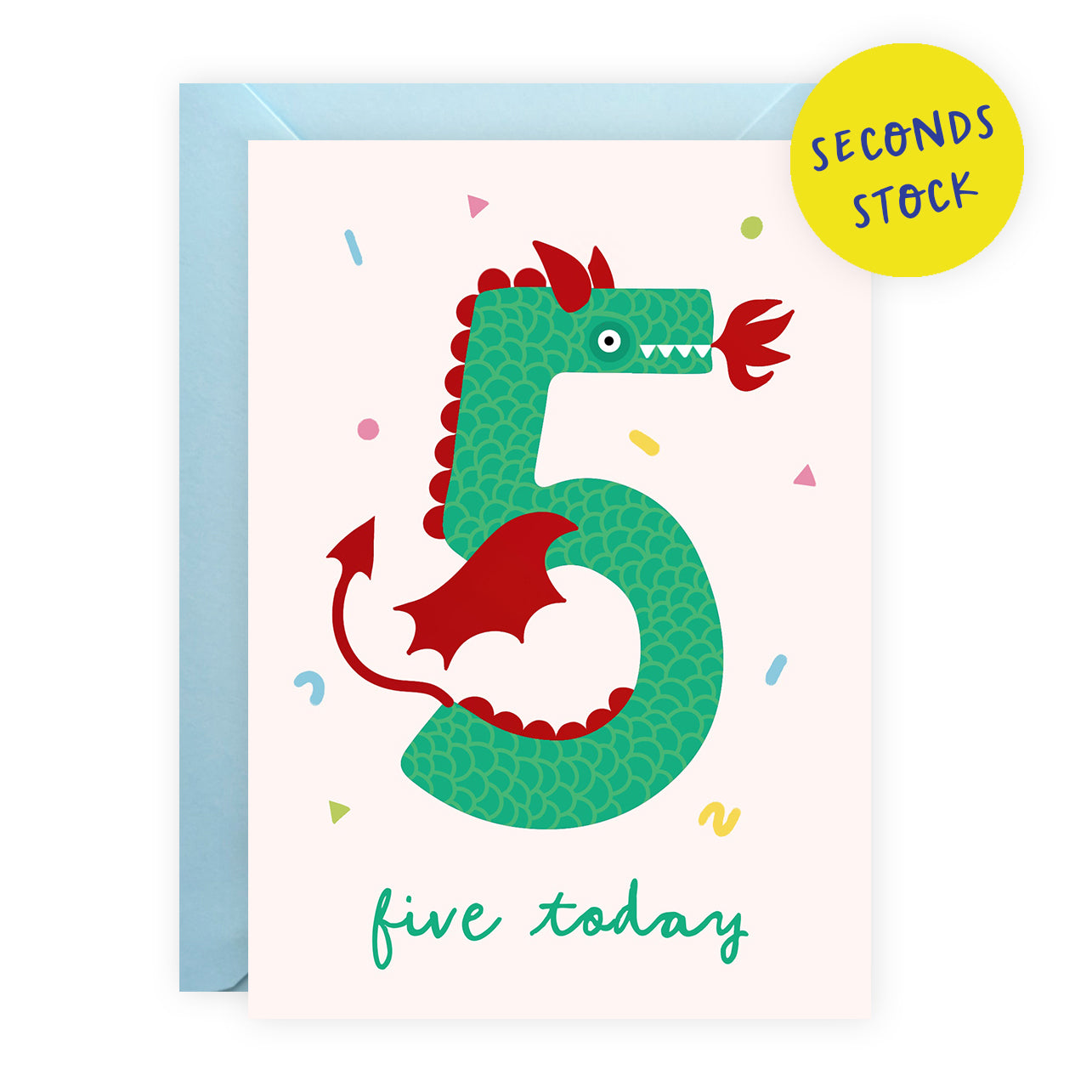 SECONDS: Age 5 Birthday Card