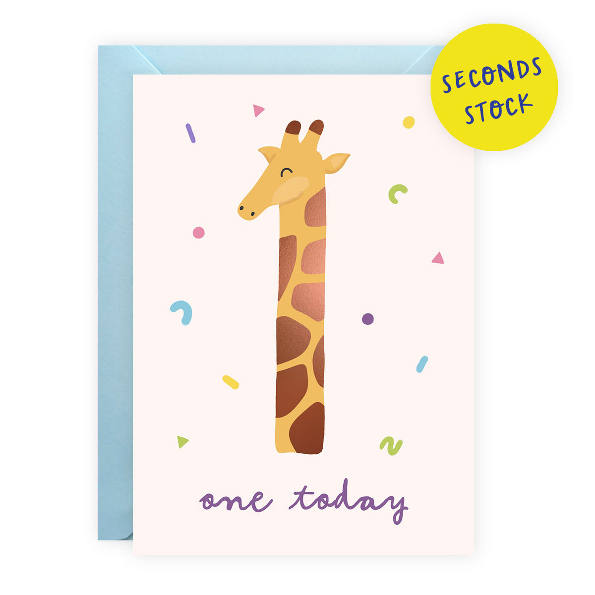 SECONDS: Age 1 Birthday Card
