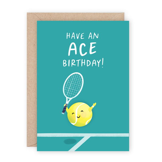 Tennis Birthday Card