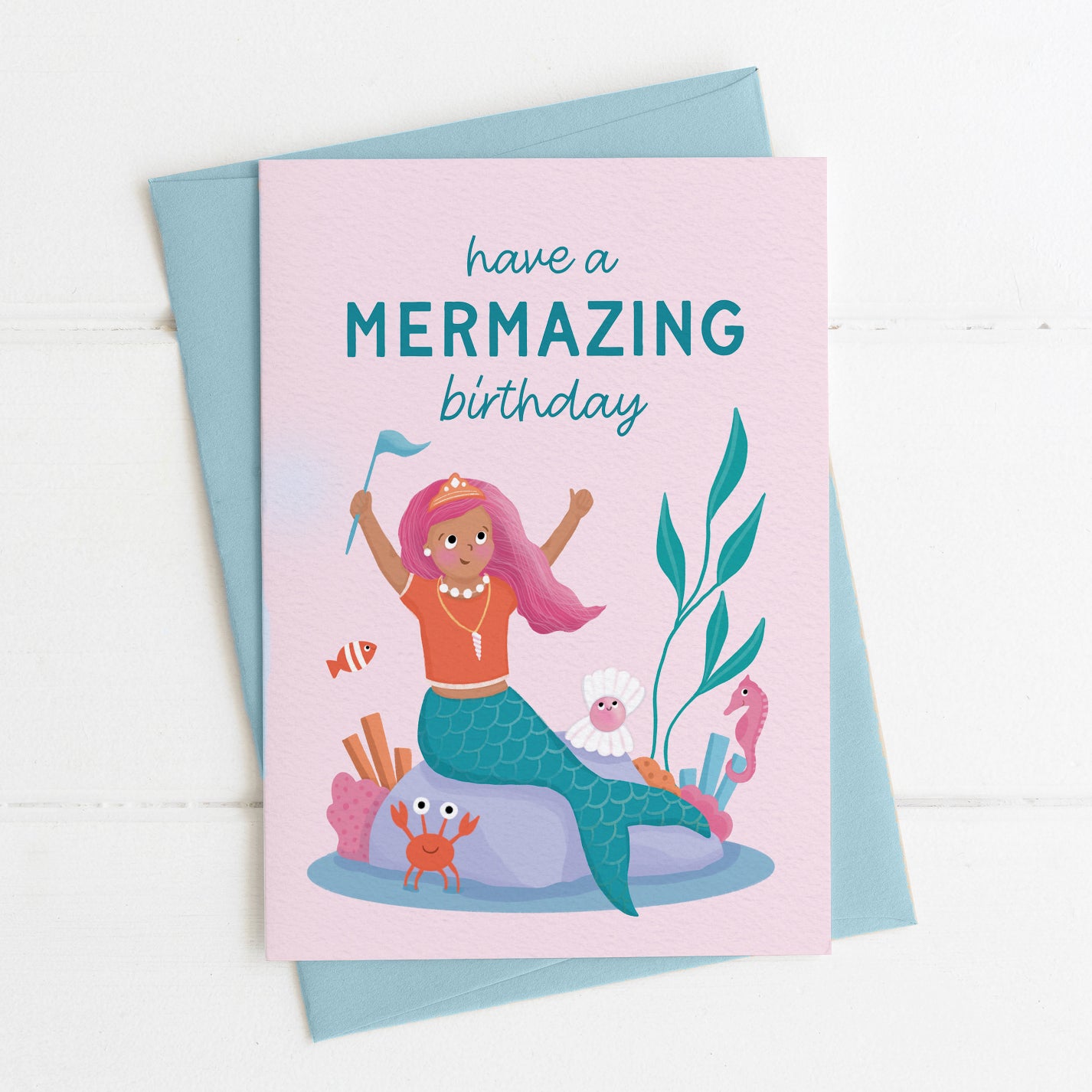 Mermaid Birthday Card