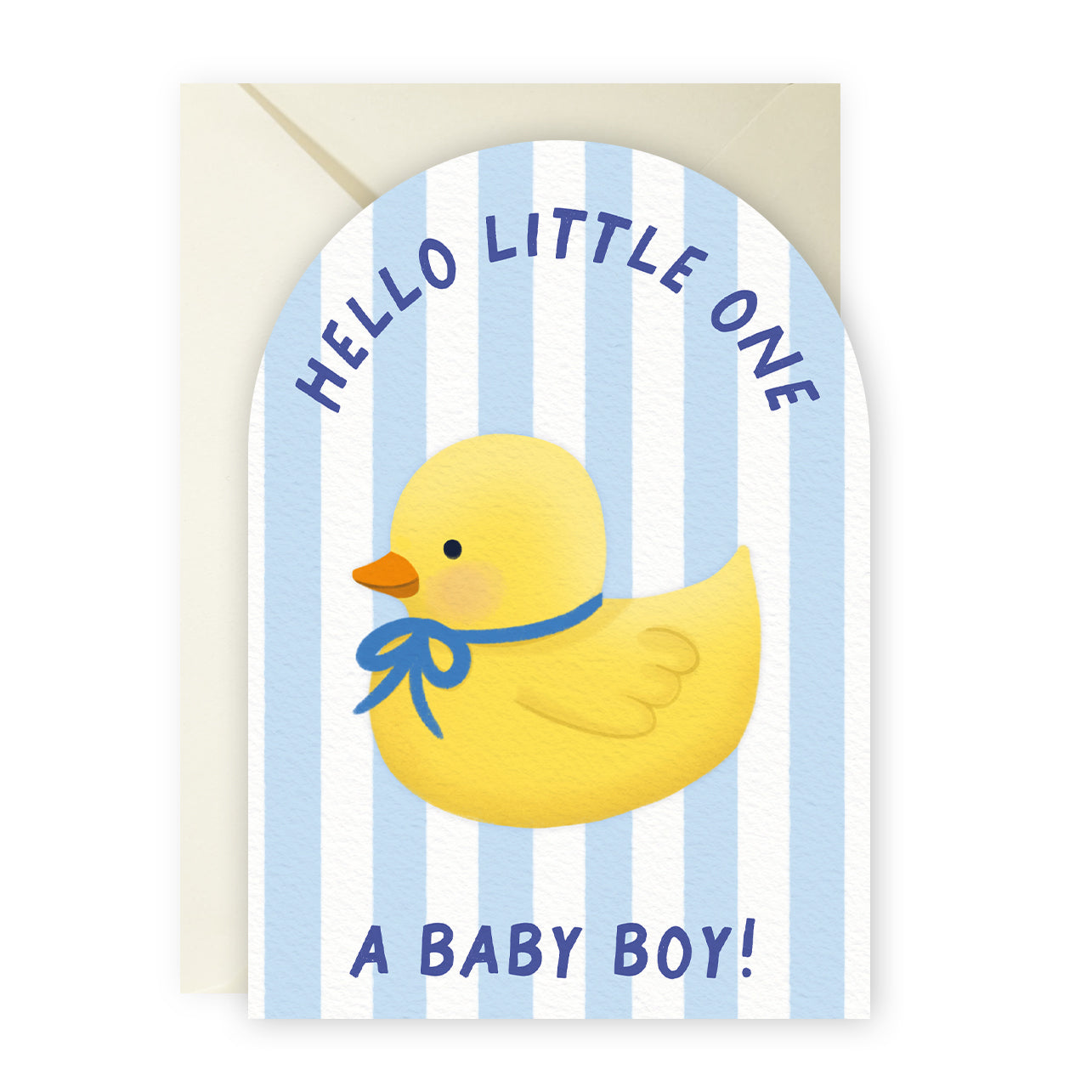 Stripey Baby Boy Card