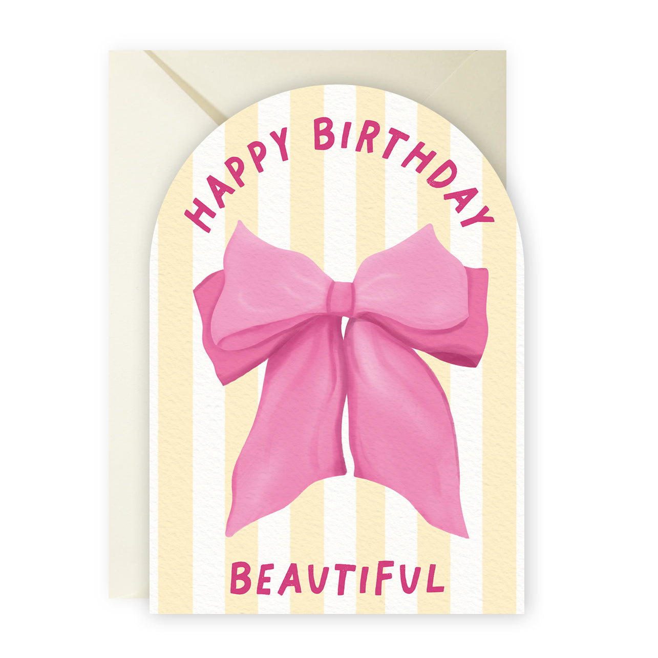 Elegant Bow Bday Card
