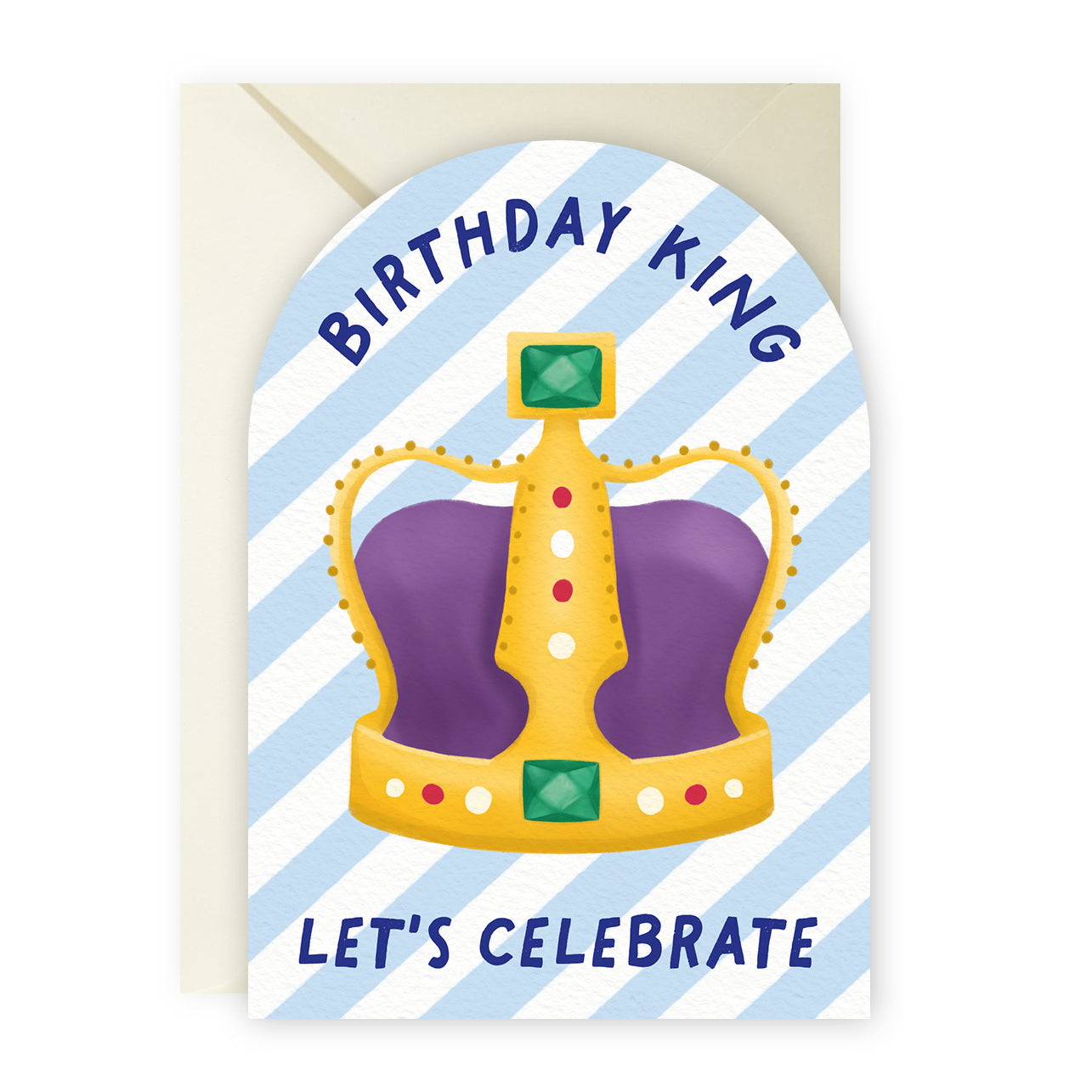 Elegant King Bday Card