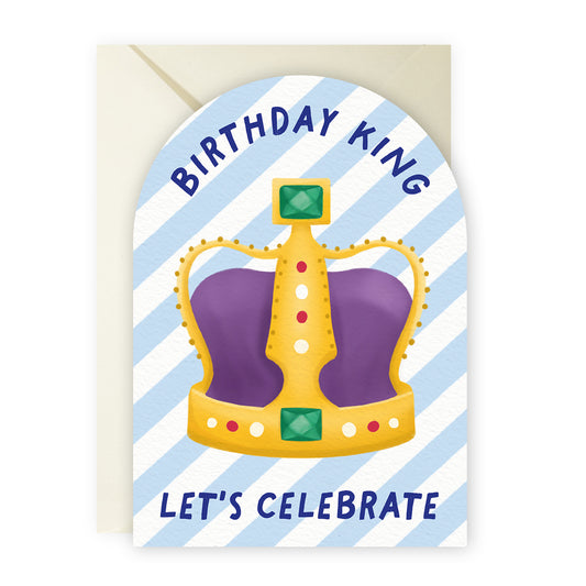 Elegant King Bday Card