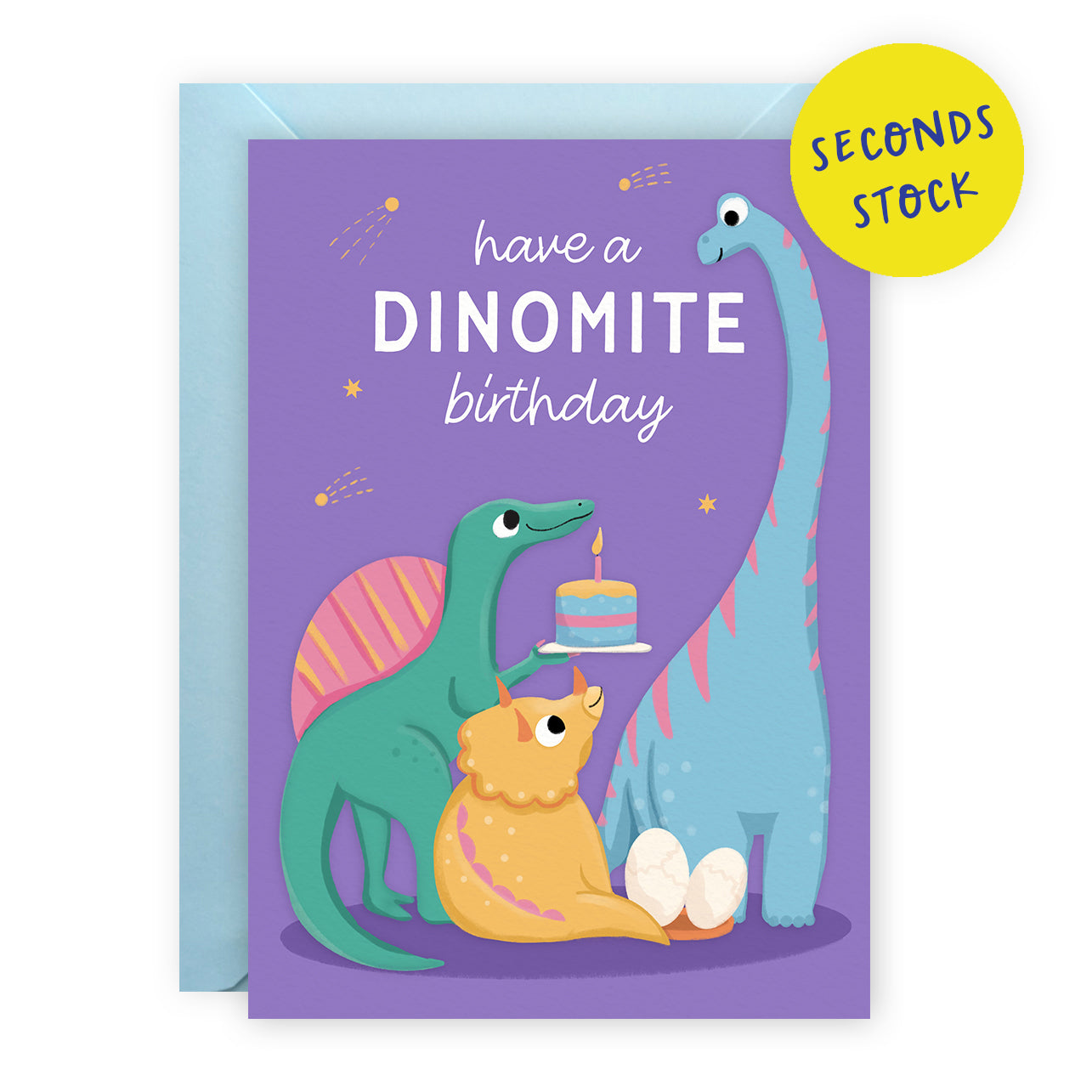 SECONDS: Dinosaur Birthday Card