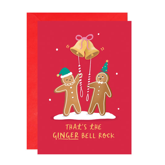 Ginger Bells Christmas Card
