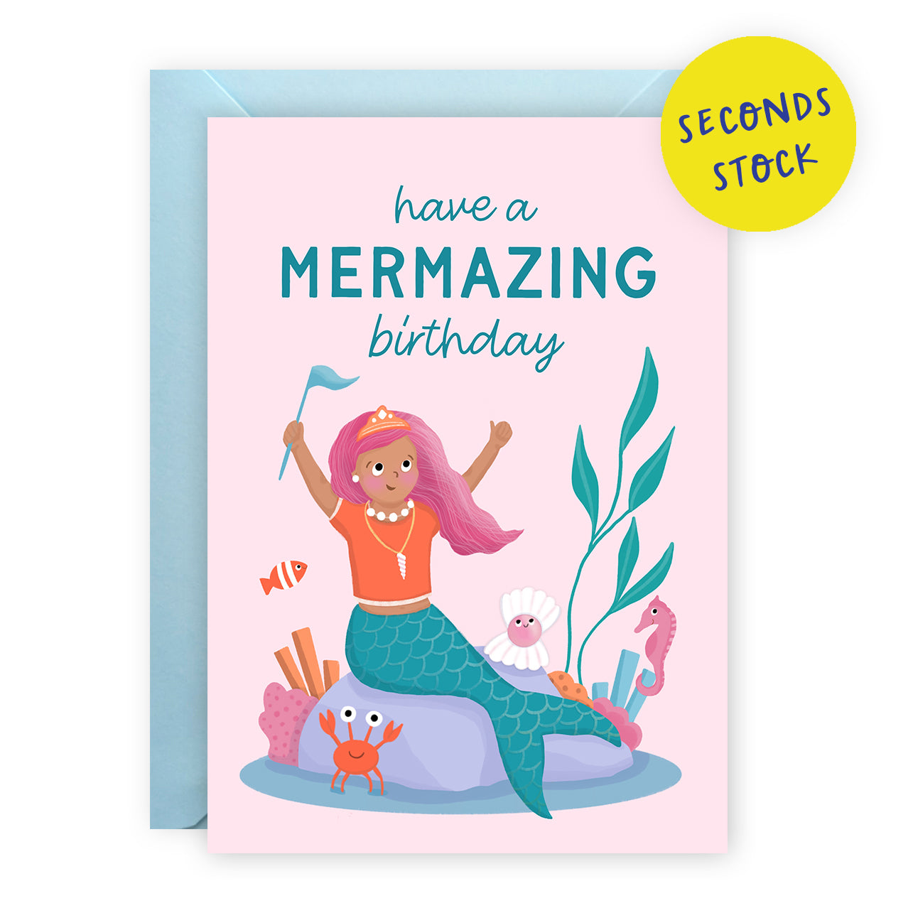 SECONDS: Mermaid Birthday Card