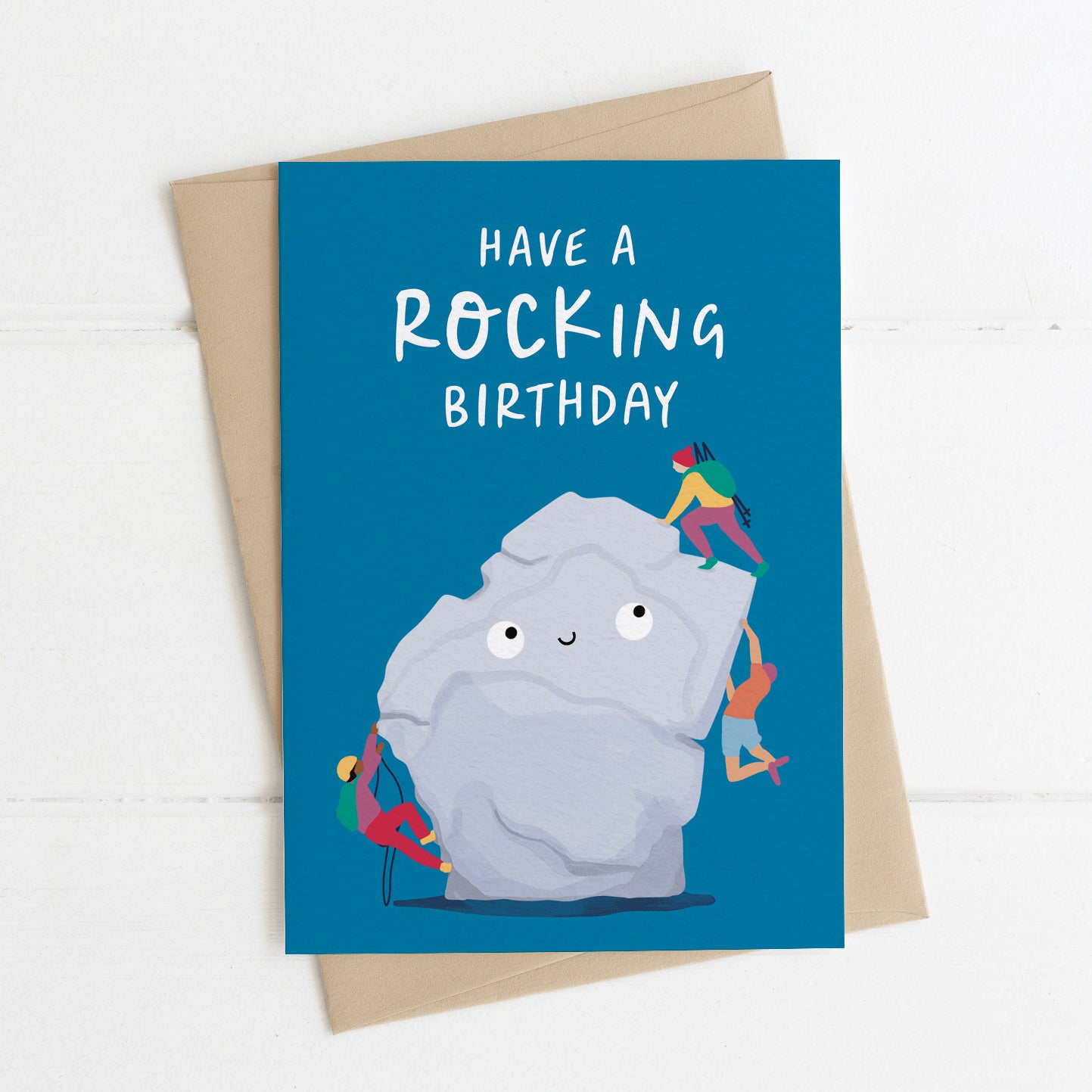 Rock Climbing Birthday Card