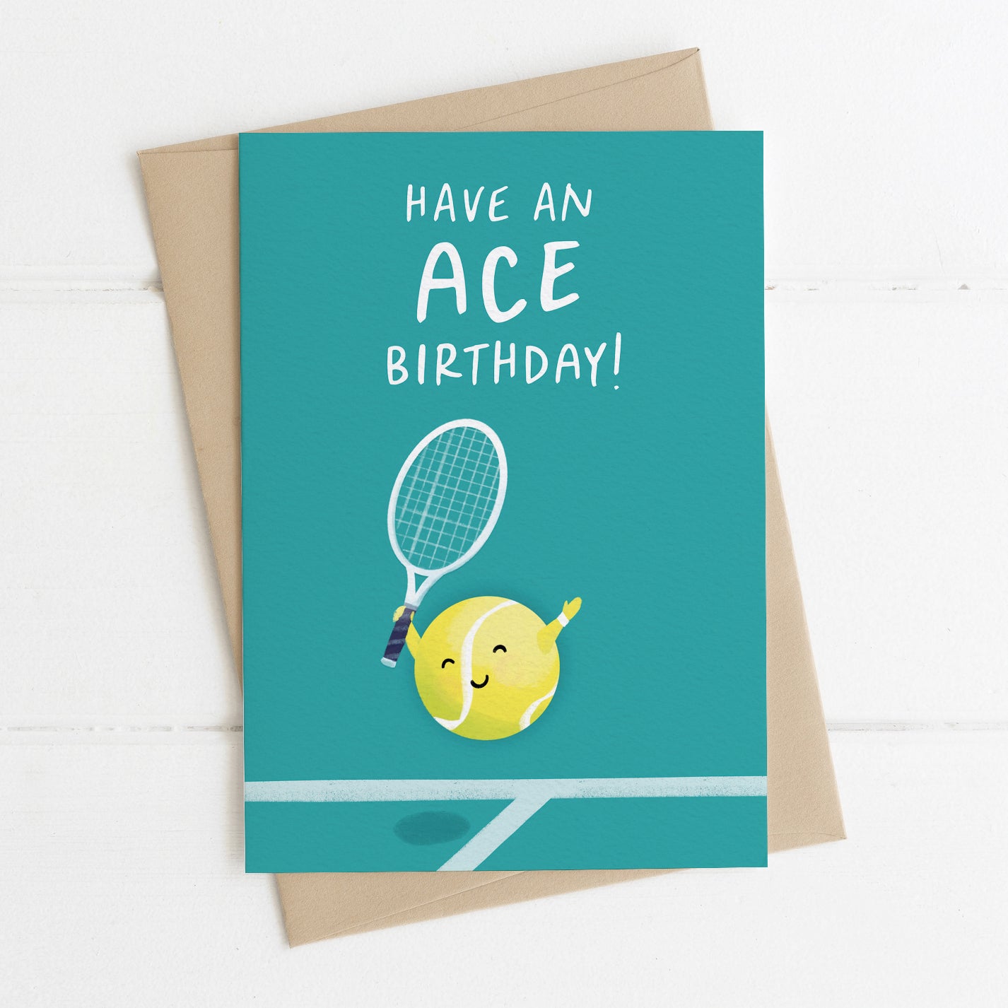 Tennis Birthday Card