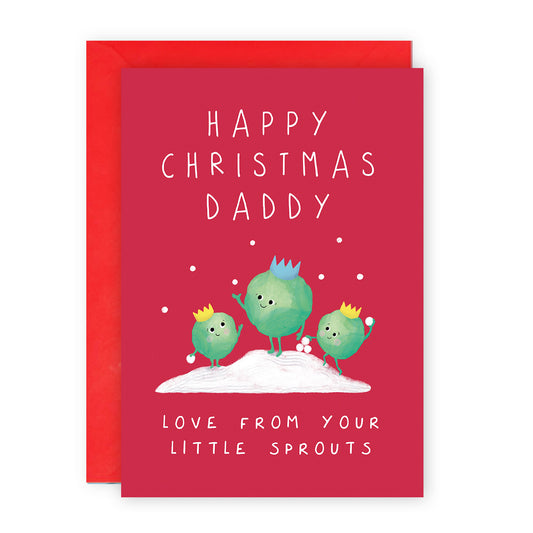Daddy Sprouts Christmas Card