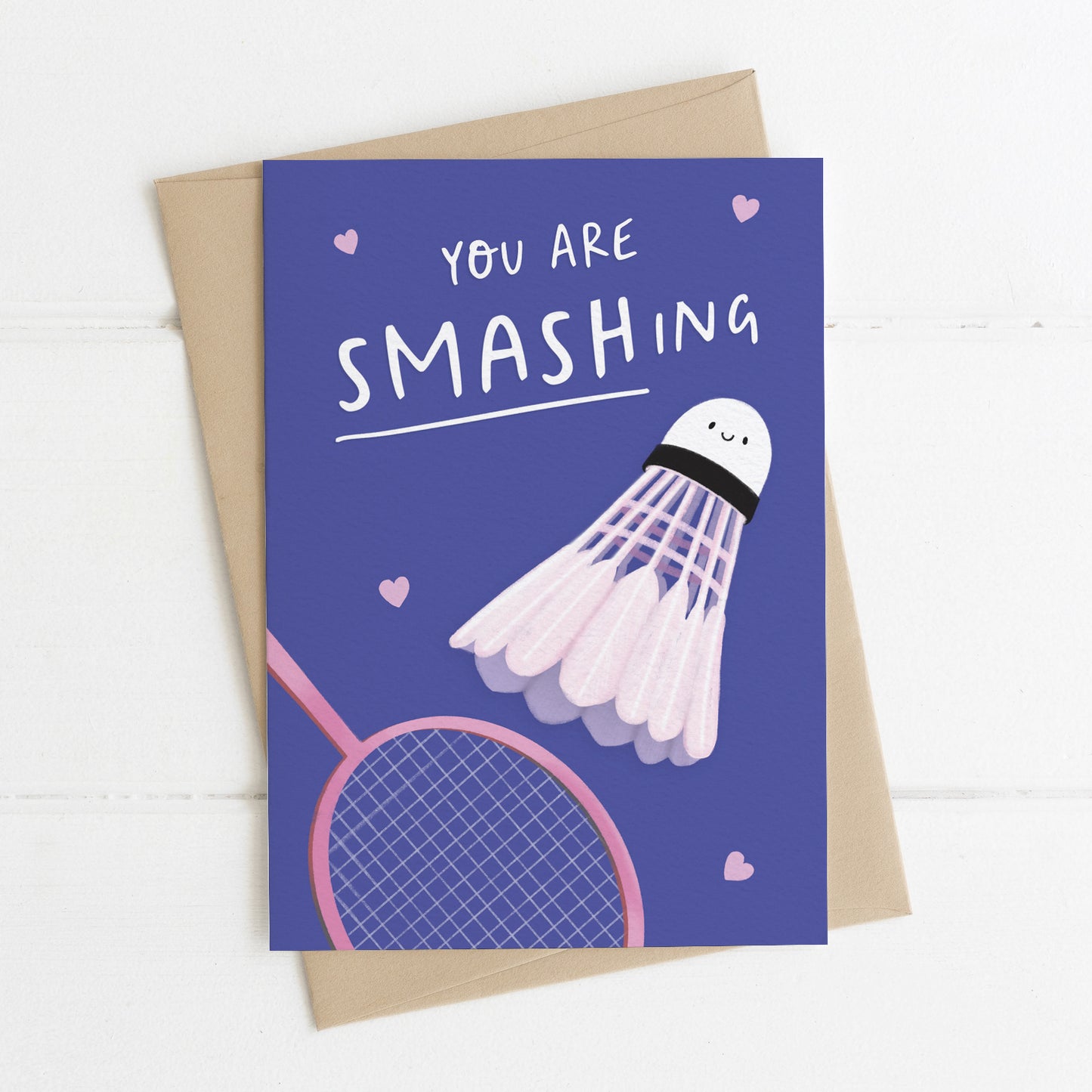 Badminton Valentine's Card