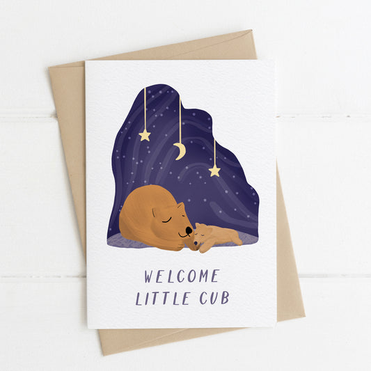 Little Cub New Baby Card