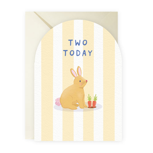 Age Two Rabbit Card