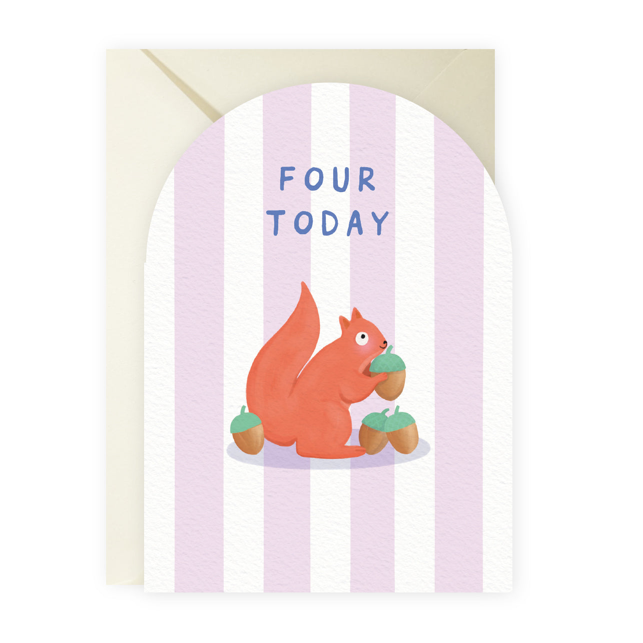 Age Four Squirrel Card
