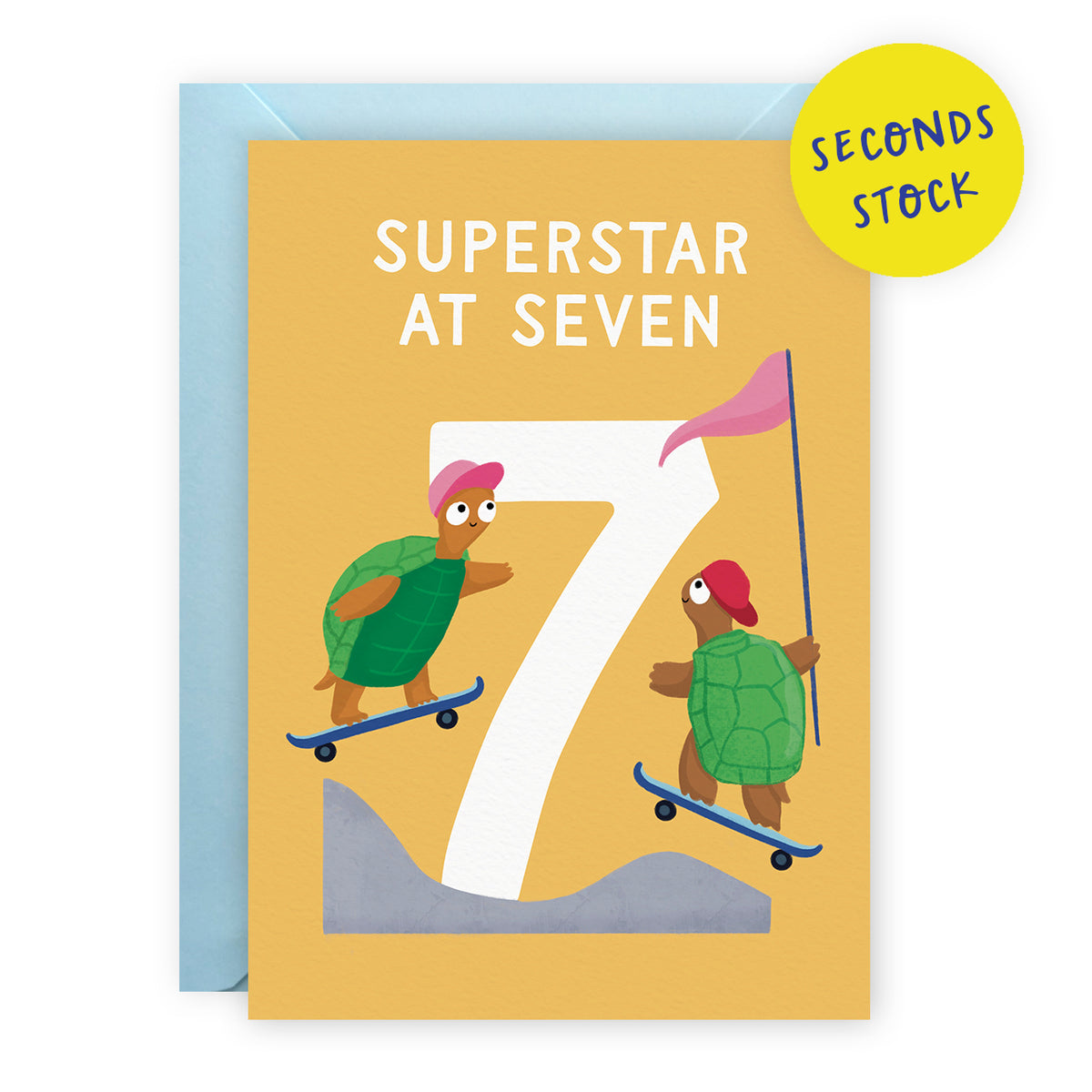 SECONDS: Age 7 Bithday Card
