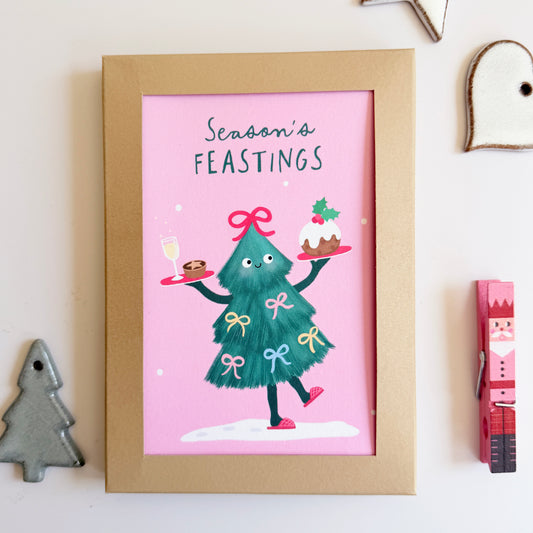 8 Card Christmas Pack (Tree + Sprouts)