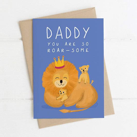 Daddy Lion Father Card