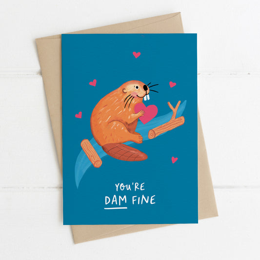 Dam Fine Love Card