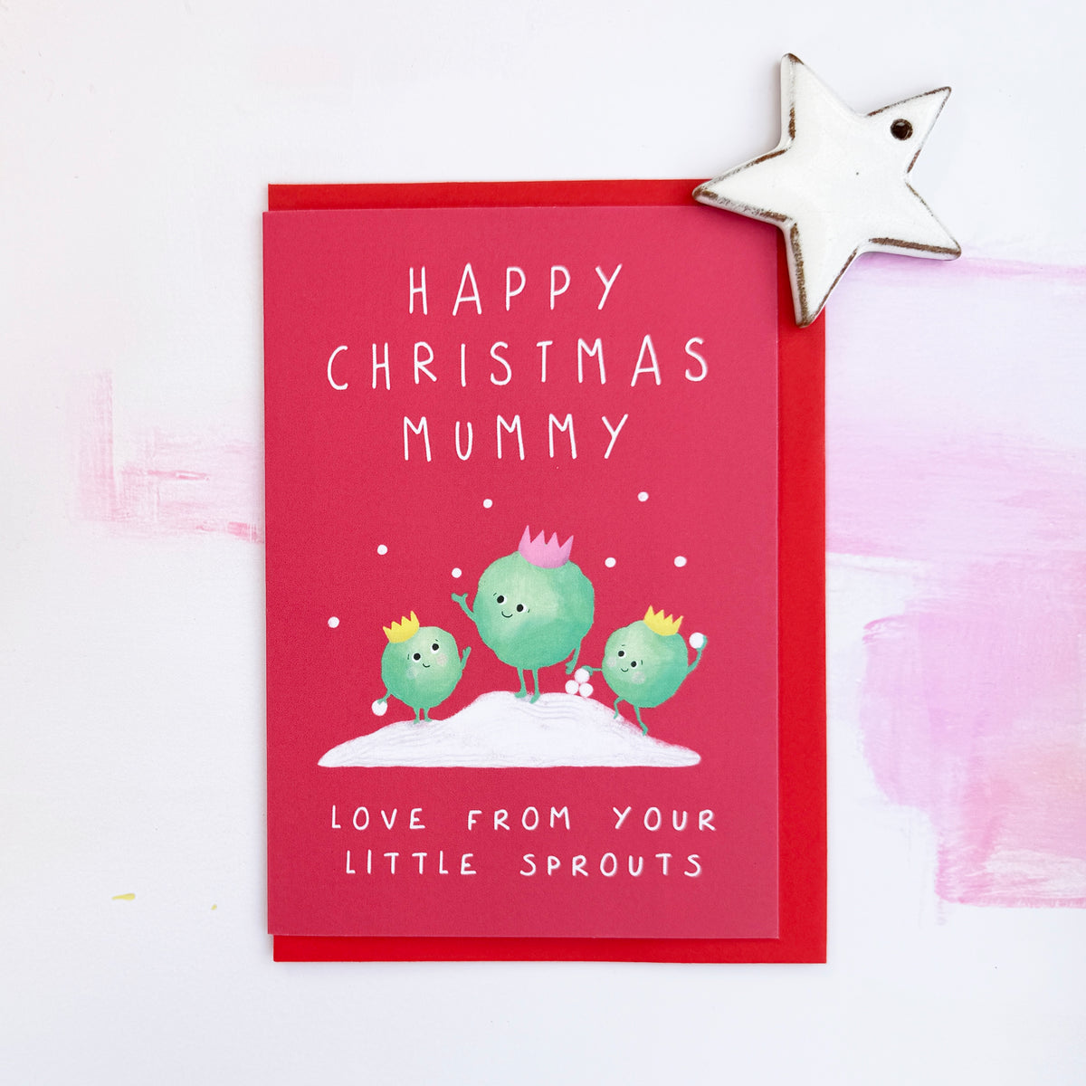 Mummy Sprouts Christmas Card