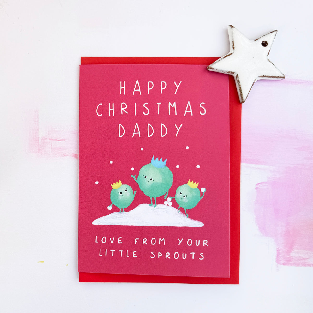 Daddy Sprouts Christmas Card