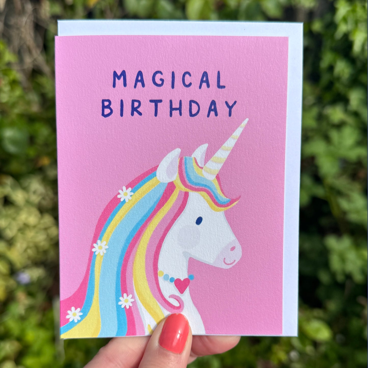 Mini Card - Unicorn Birthday Card