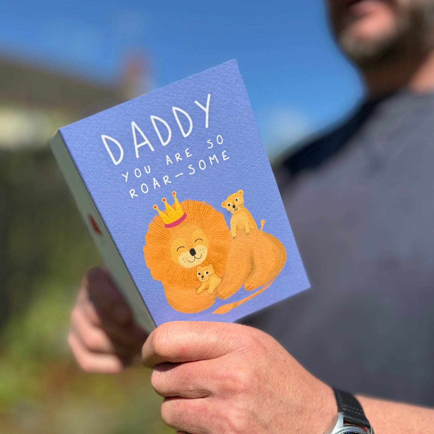 Daddy Lion Father Card