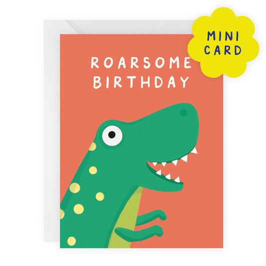 Mini Card - Dinosaur Birthday Card