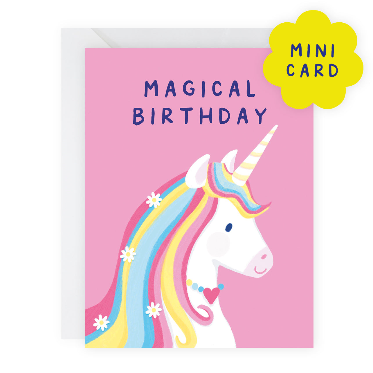 Mini Card - Unicorn Birthday Card
