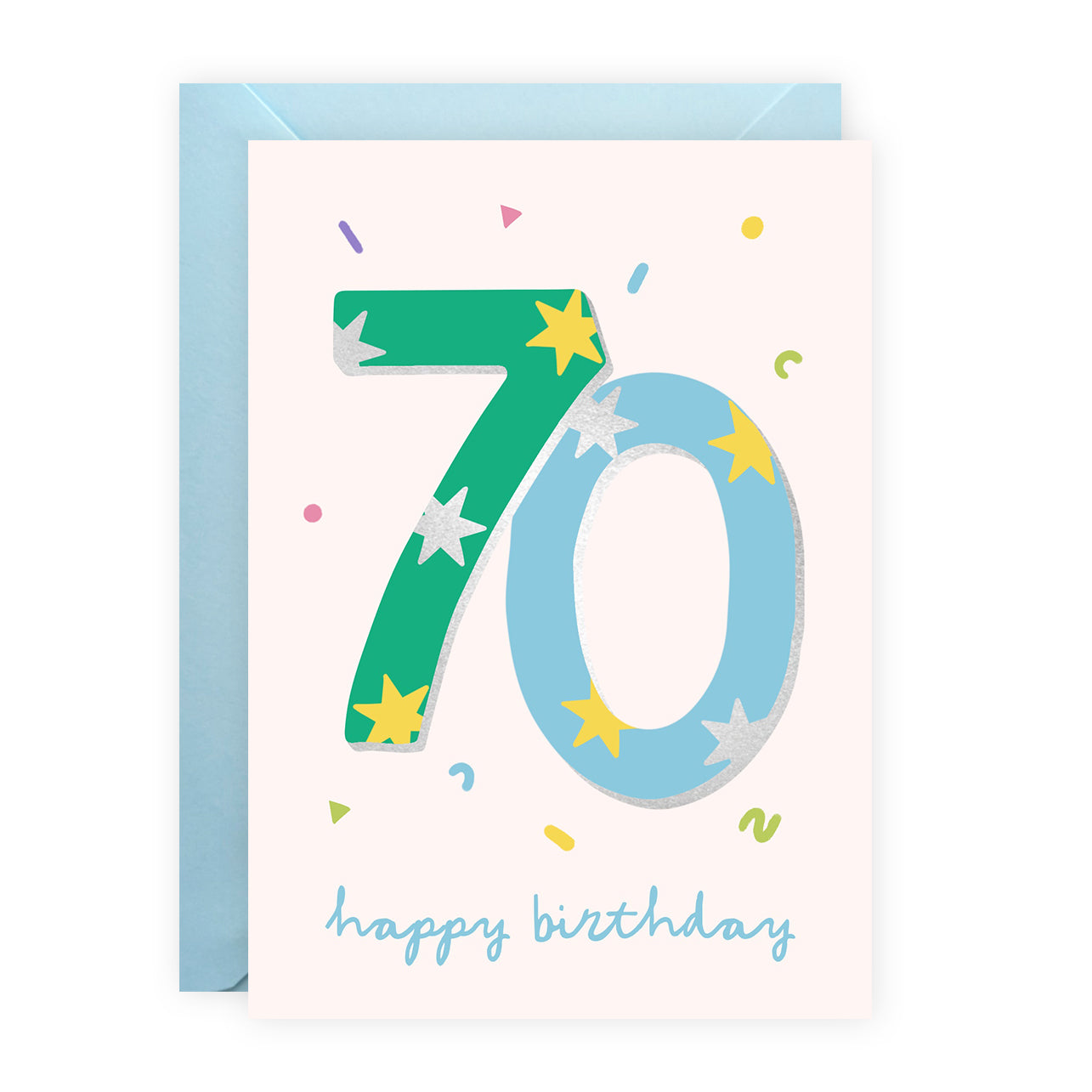 Age 70 Shiny Foil Card
