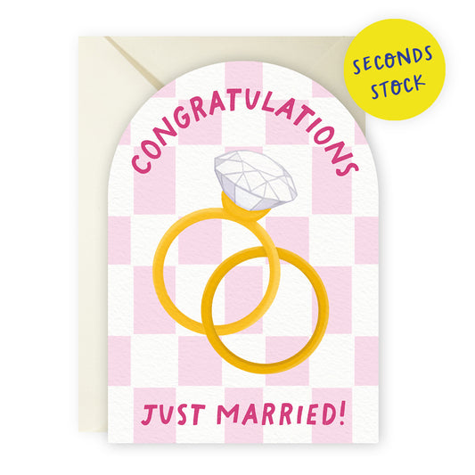 SECONDS: Elegant Wedding Card