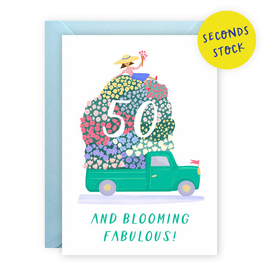 SECONDS: Age 50 Birthday Card