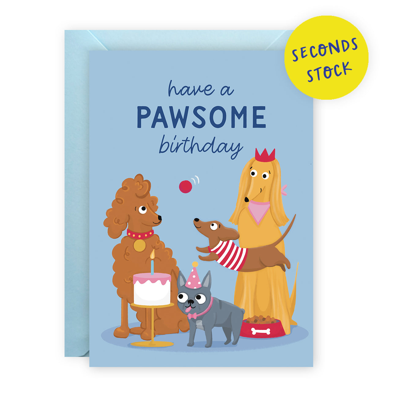 SECONDS: Dogs Birthday Card