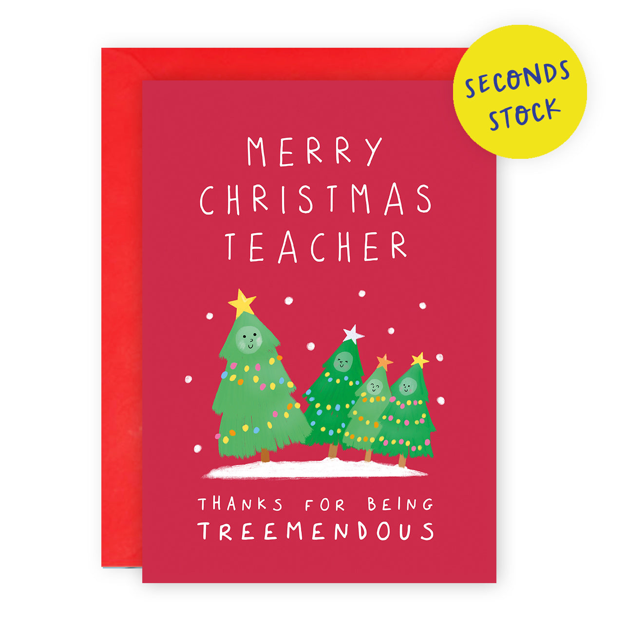 SECONDS: Thanks Teacher Xmas Card