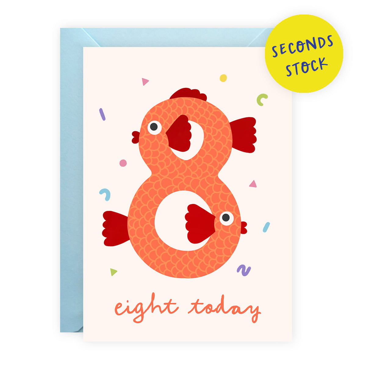 SECONDS: Age 8 Birthday Card