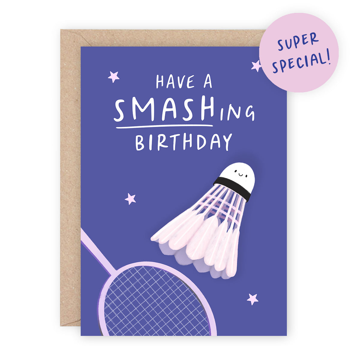 SUPER SPECIAL: Badminston Bday Card
