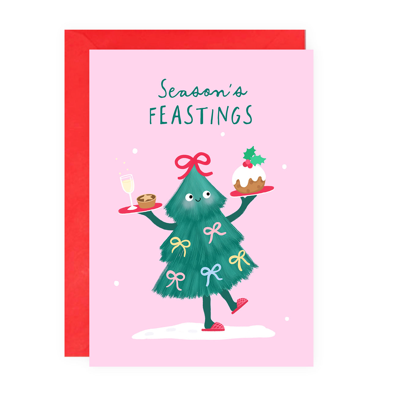 8 Card Christmas Pack (Tree + Sprouts)