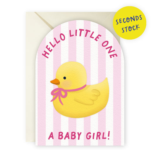 SECONDS: New Baby Girl Card