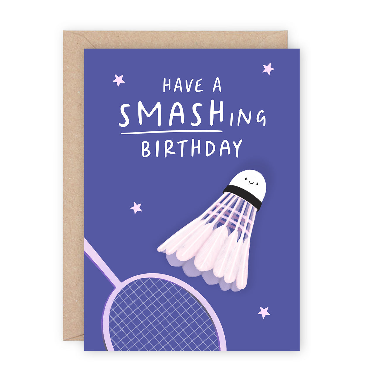 Badminton Birthday Card