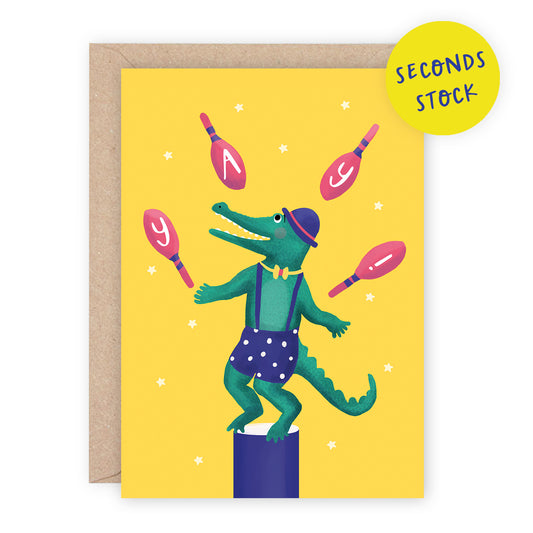 SECONDS: Croc Circus Kids Card
