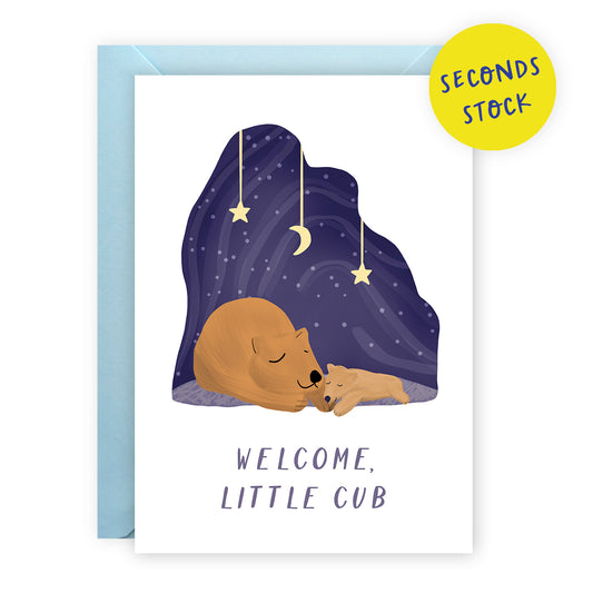 SECONDS: Little Cub Baby Card