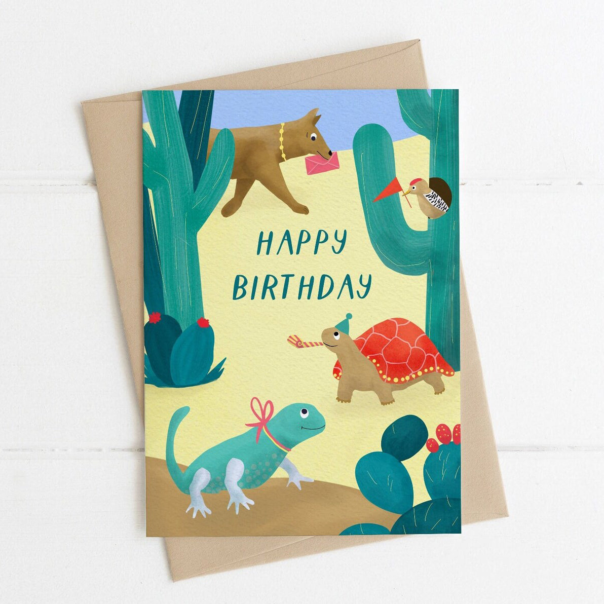 Desert Animals Birthday Card